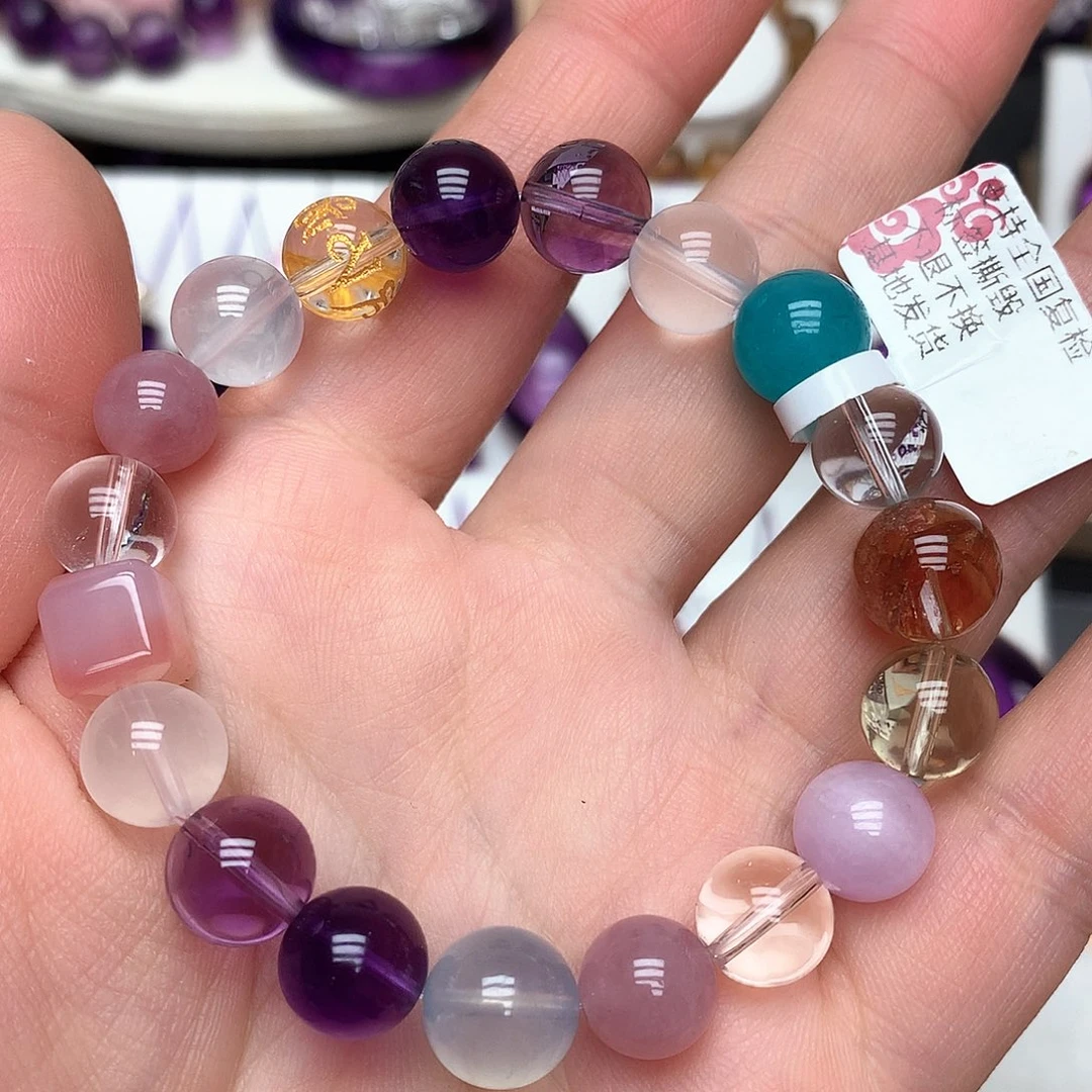 水晶珠宝半成品未镶嵌L 多宝手串