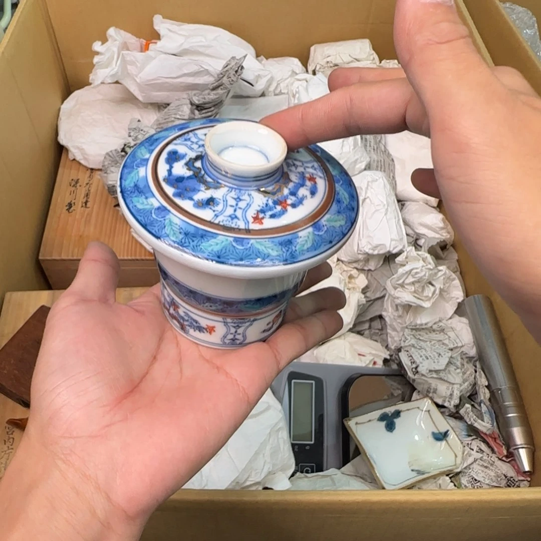 绿泥陶瓷孤品单件车里拍