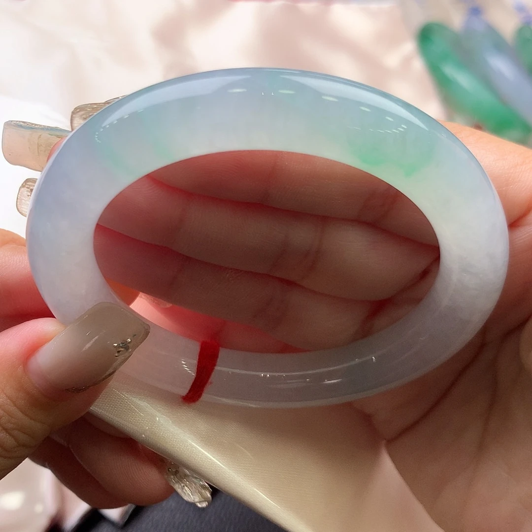 未镶嵌手镯翡翠54.7圆条