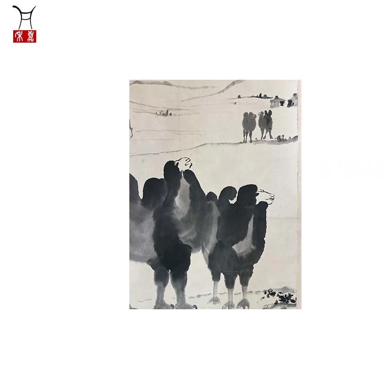 D1038骆驼立轴45x67/2.7平尺