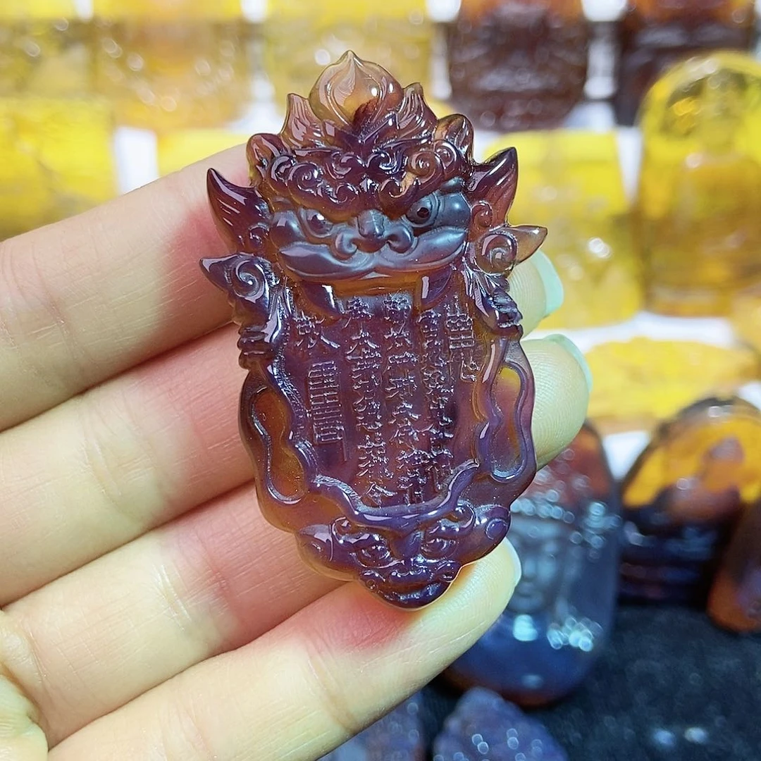 琥珀颈饰未镶嵌山鬼令52号