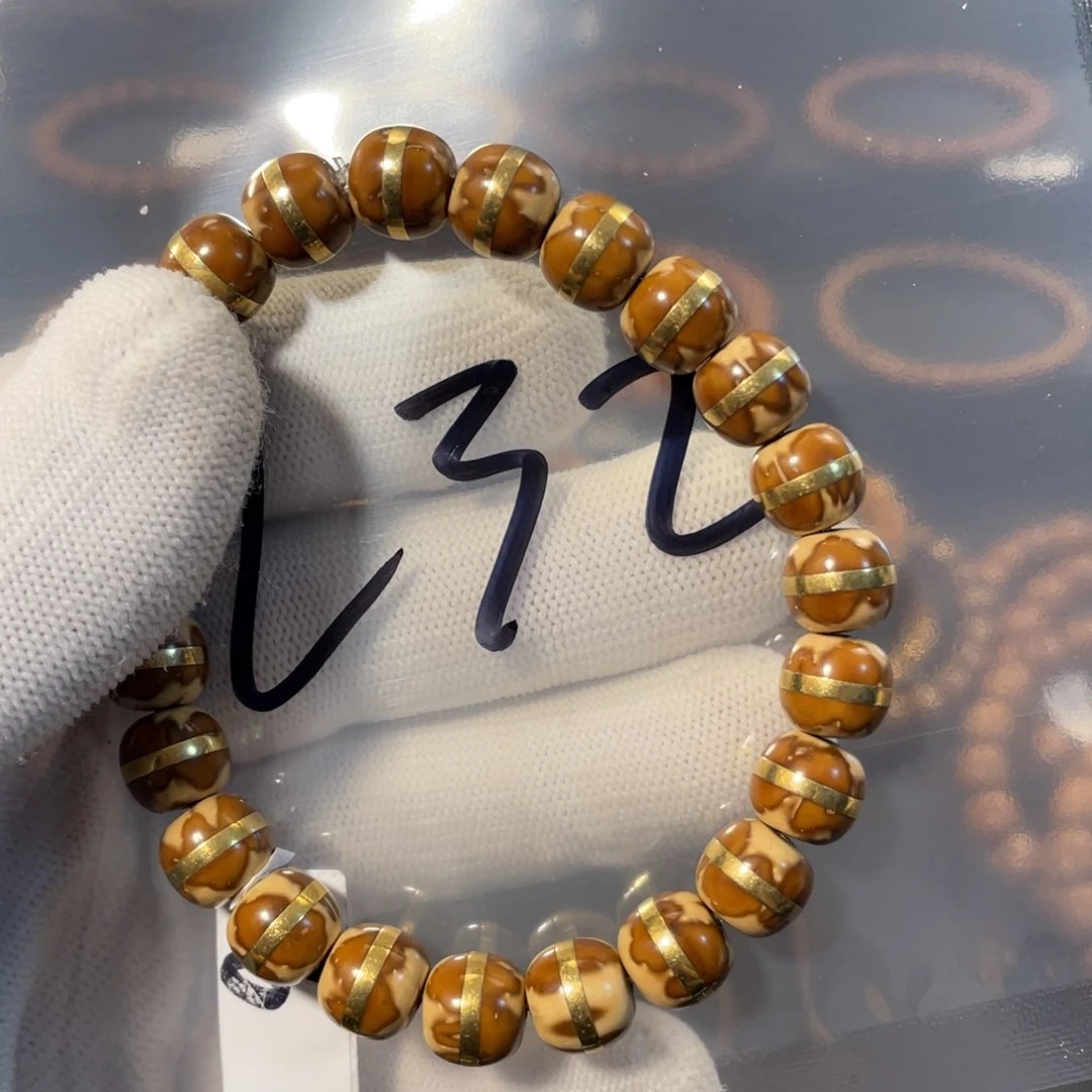 紫金鼠手串10×9实心纯铜腰带一线天L32