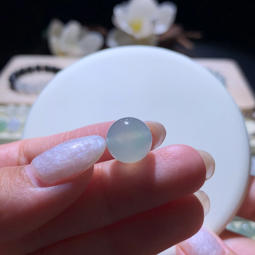 散珠翡翠卡12雪梨黄飘绿珠珠
