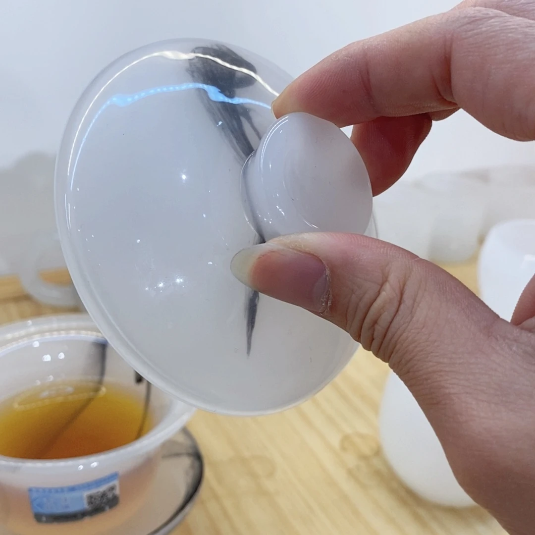 水墨琉璃盖子一个