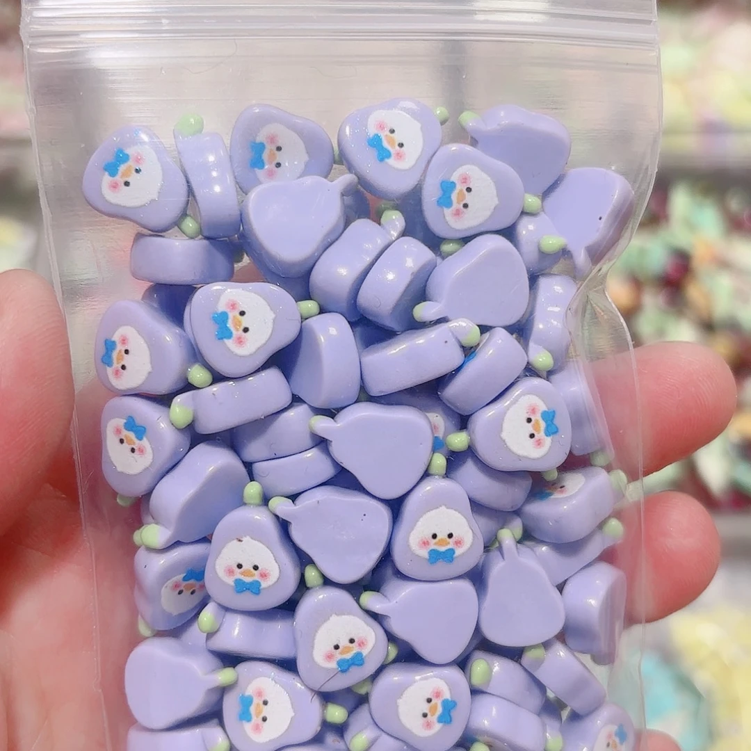 树脂想念金粉迷你鸭子片片100