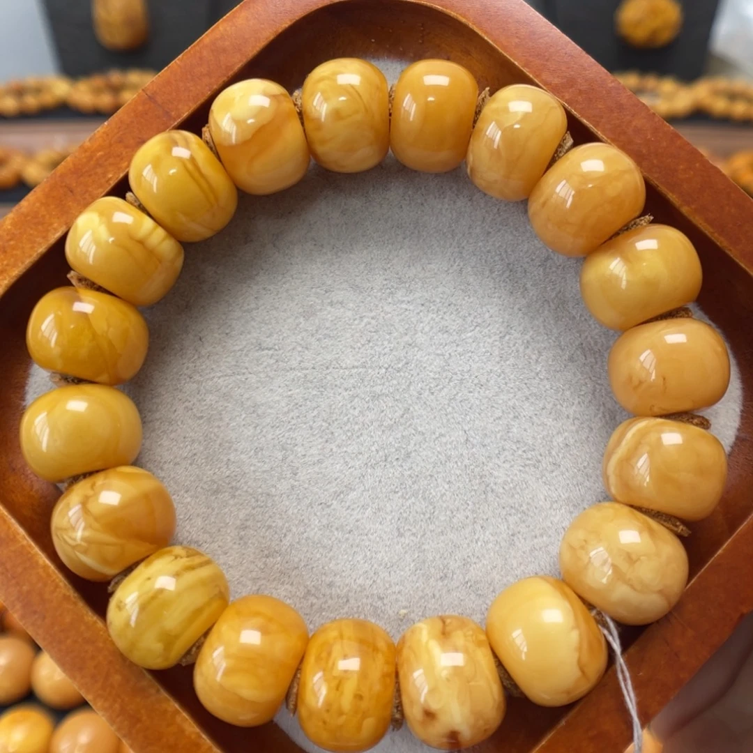 蜜蜡未镶嵌手串蜜蜡