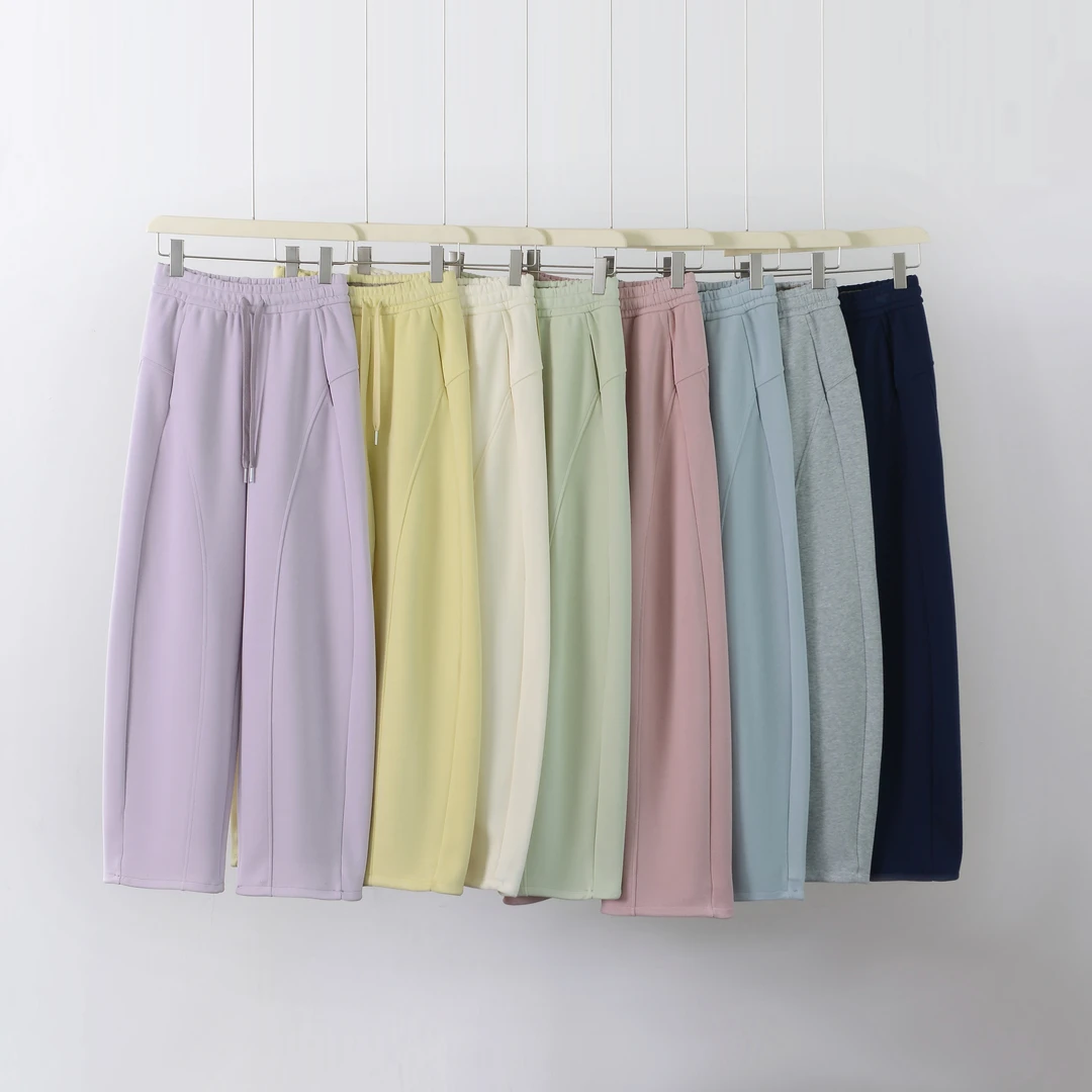 【春款九拼弯刀裤】抽绳纯色香蕉裤百搭休闲裤彩虹长裤
