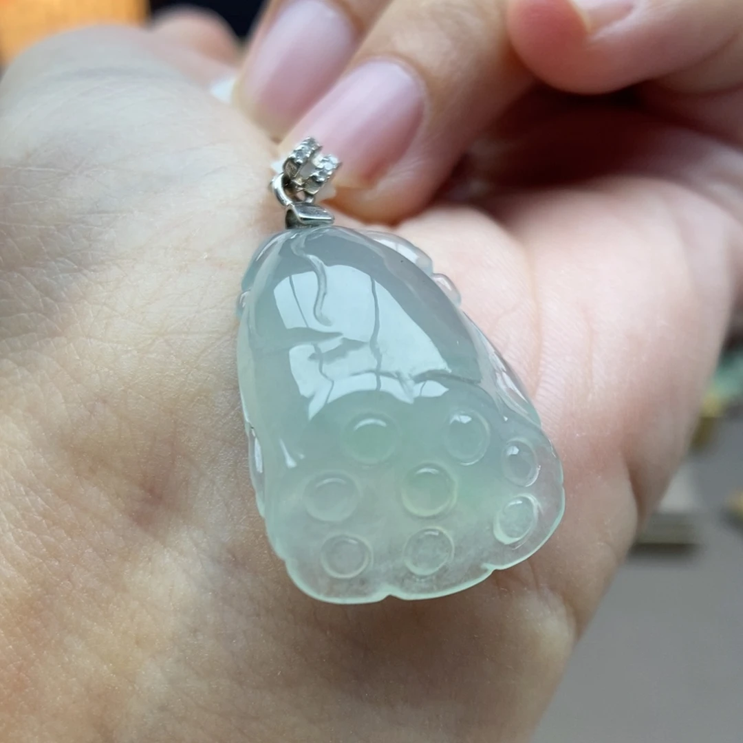 翡翠银S925镶嵌颈饰