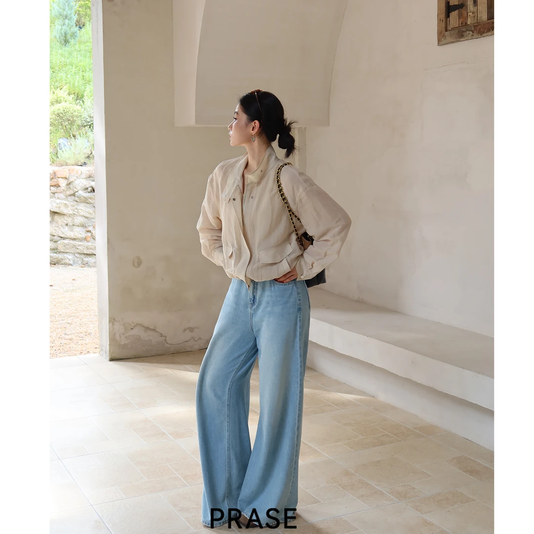 PRASE·噜【出行计划】微胖轻奢设计款秋休闲时尚短夹克外套PR508S33