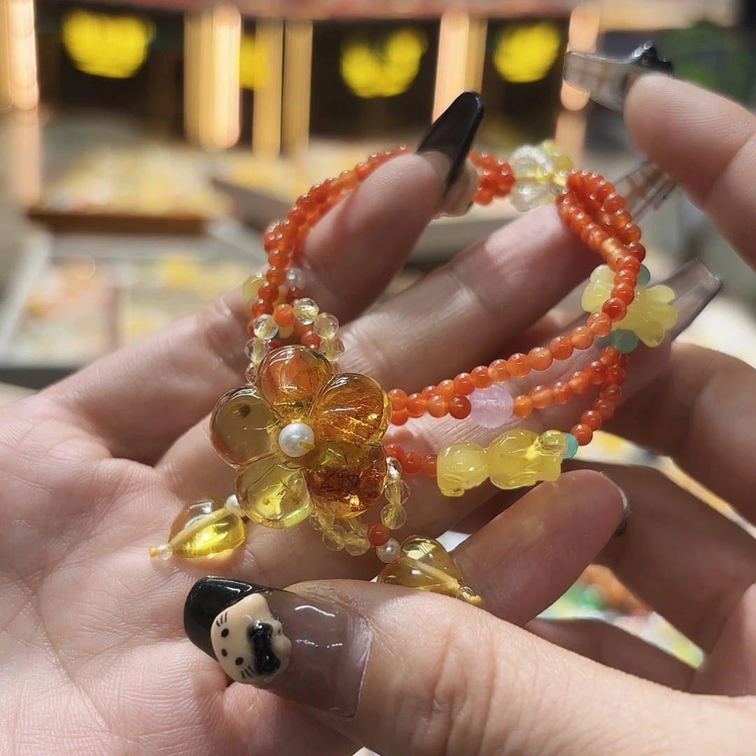 琥珀手链未镶嵌琥珀