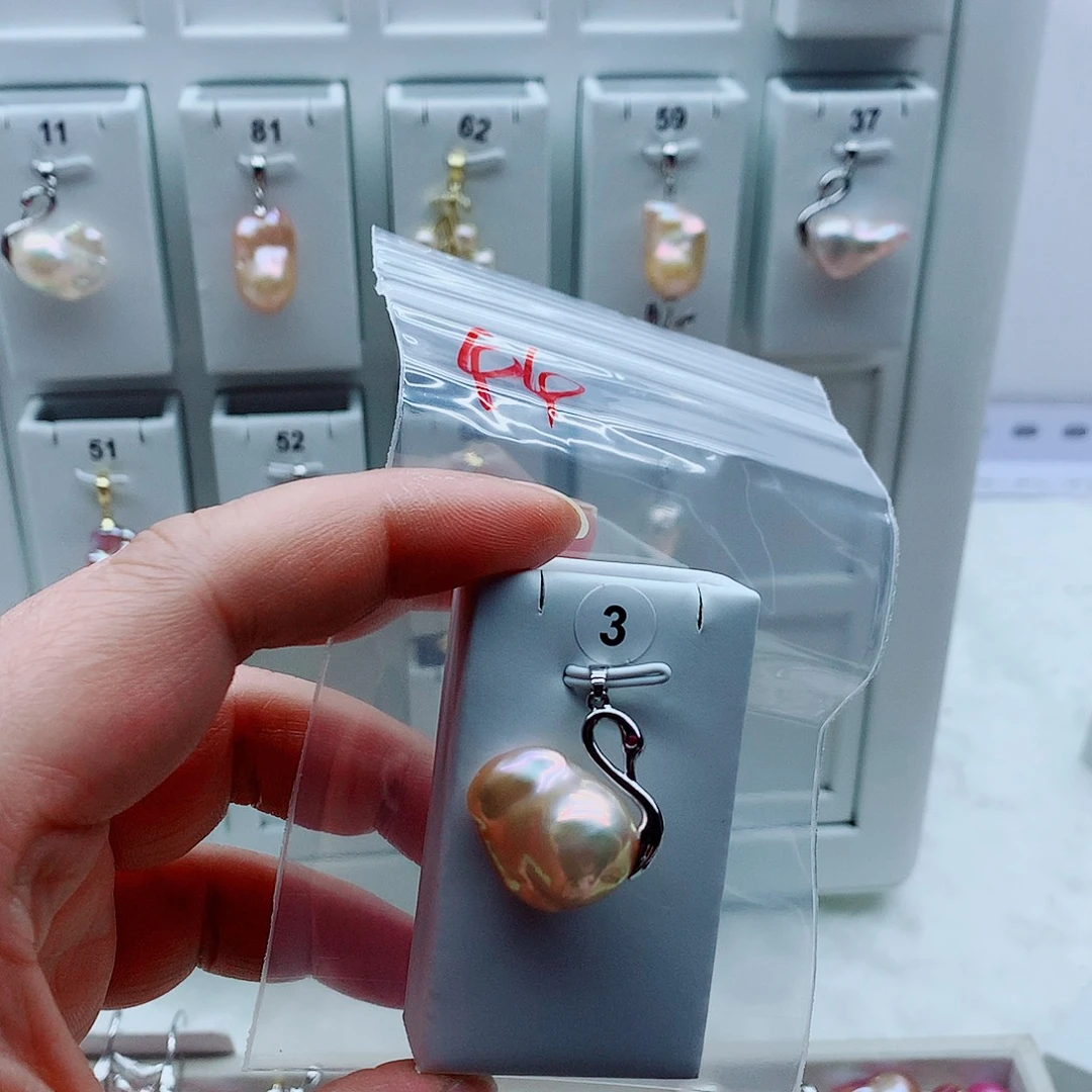 吊坠(不含链)淡水珍珠合金