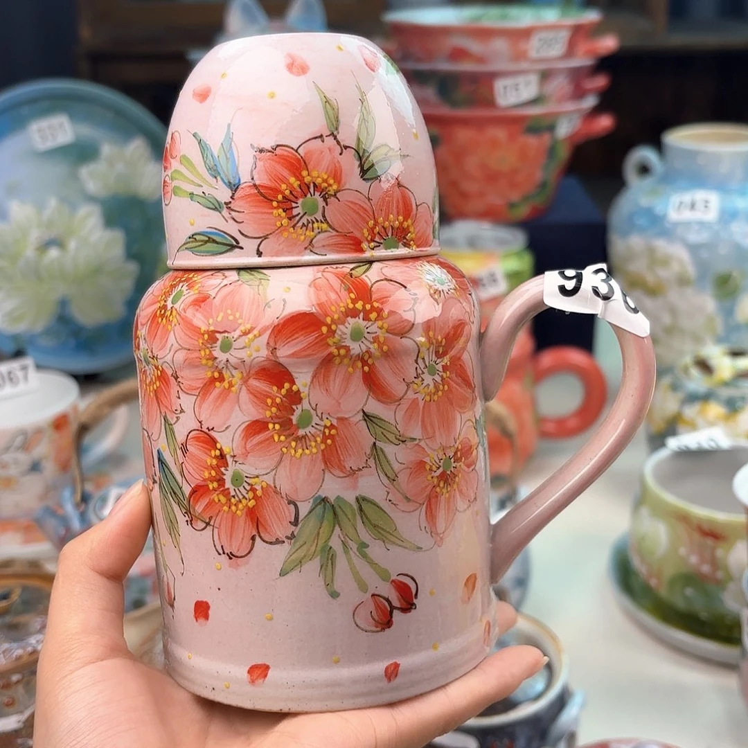景德镇手绘高温釉下彩陶瓷茶具