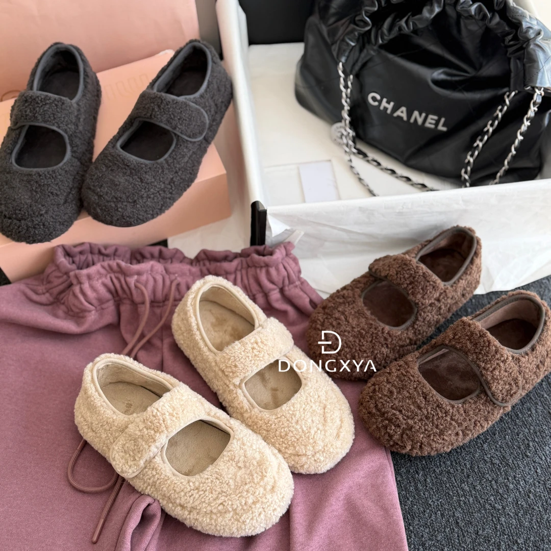DONGXYA丨25AW秋冬毛毛玛丽珍丨保暖一脚蹬超舒适百搭
