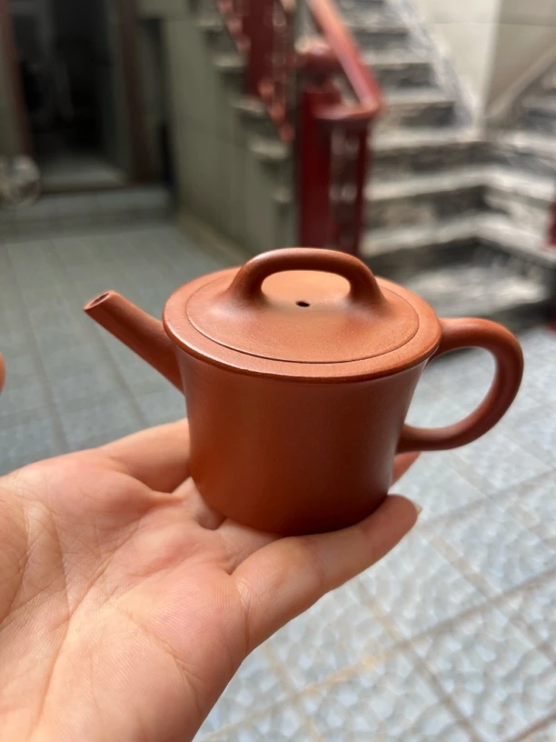 宜兴全手工小容量原矿紫砂壶朱泥茶具红泥泡茶壶手制纯手工泥壶