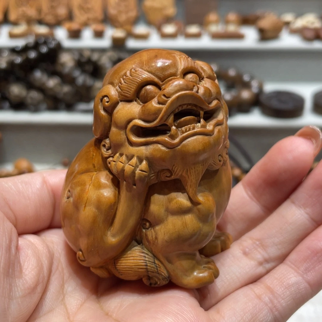 【闪购商品】檀香木把件热**活把件微瑕