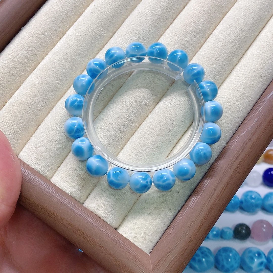 针钠钙石（海纹石）未镶嵌珠宝半成品10+ 30克