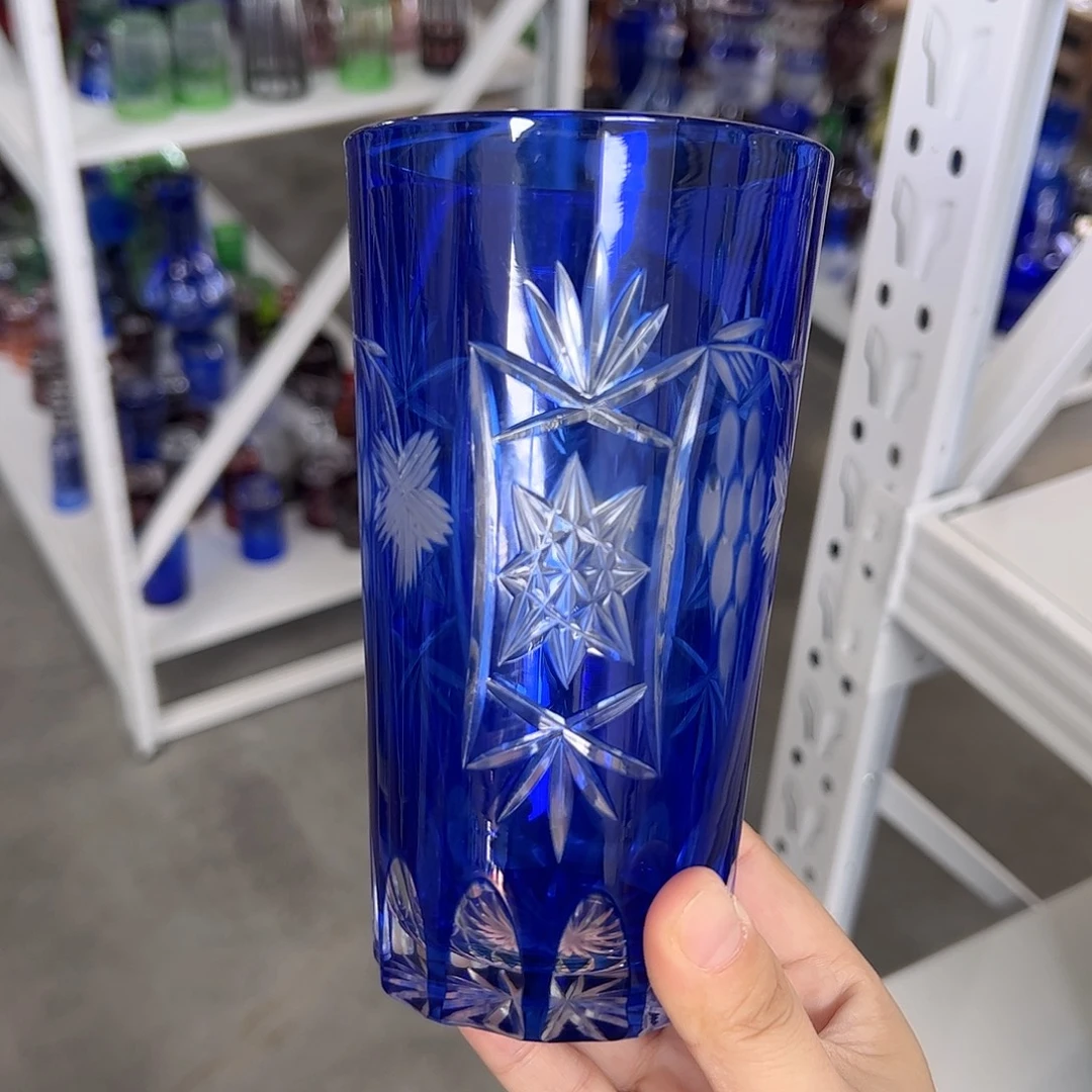 水晶玻璃平底款微瑕一个
