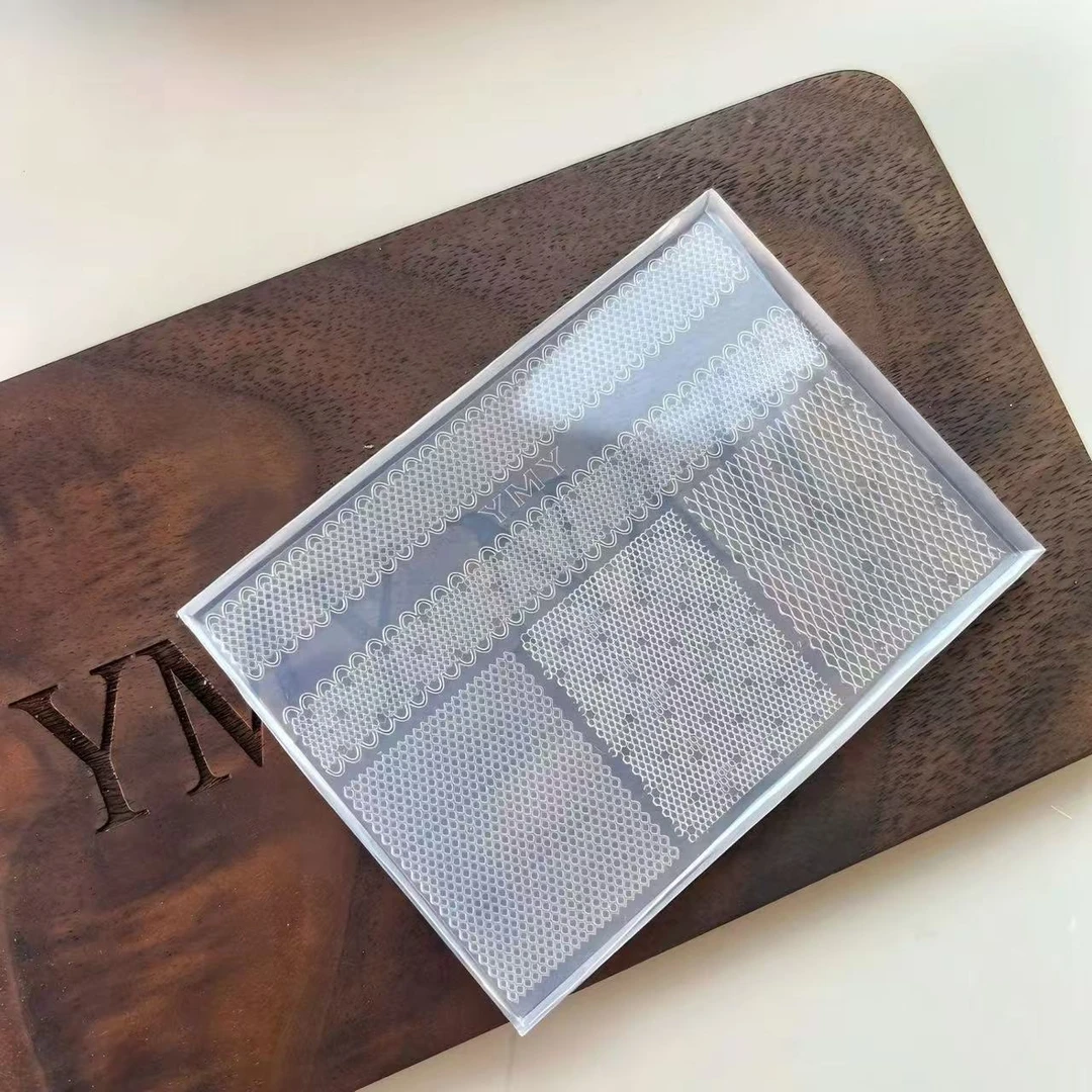 YMY美甲蕾丝花边硅胶模具蕾丝花边高透欧式精品平替款蕾丝模具