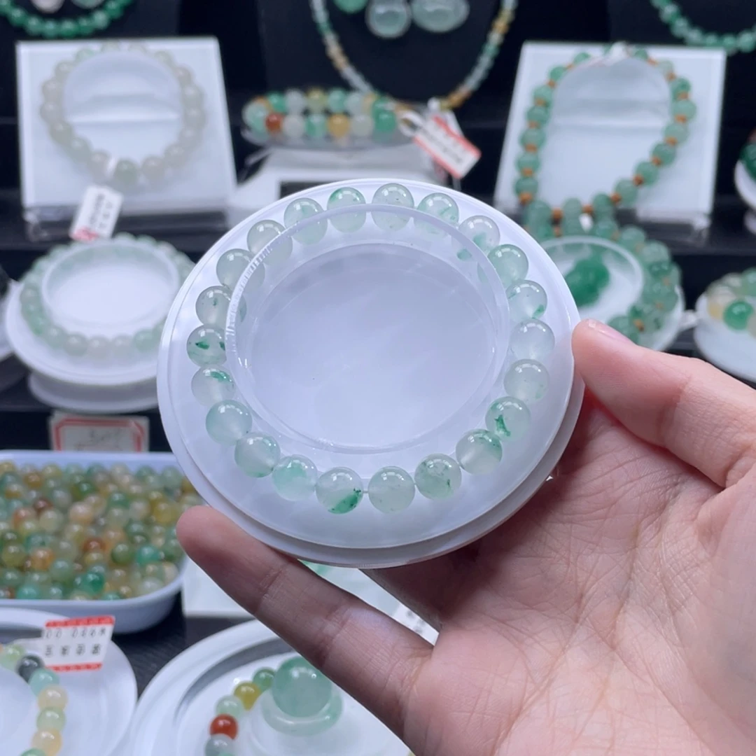 石英质玉（非洲翠）未镶嵌手串