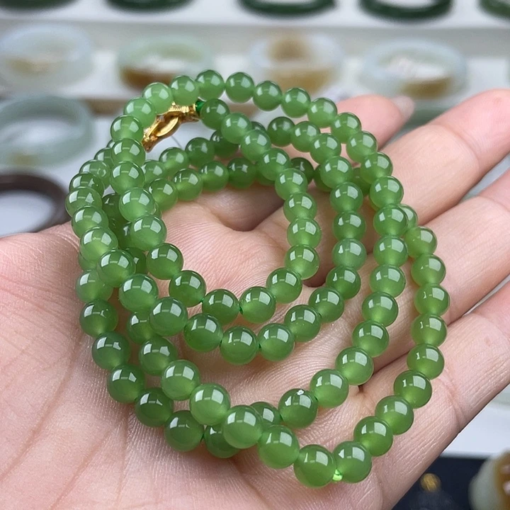 和田玉（碧玉）未镶嵌手串
