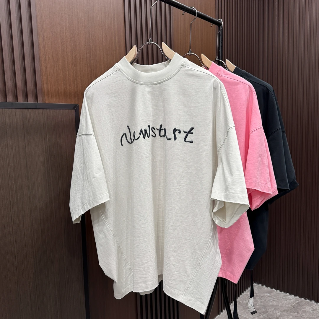 320g 10442 白S1 粉XL1 黑M3 廓形版小众蝙蝠袖男装半袖T恤