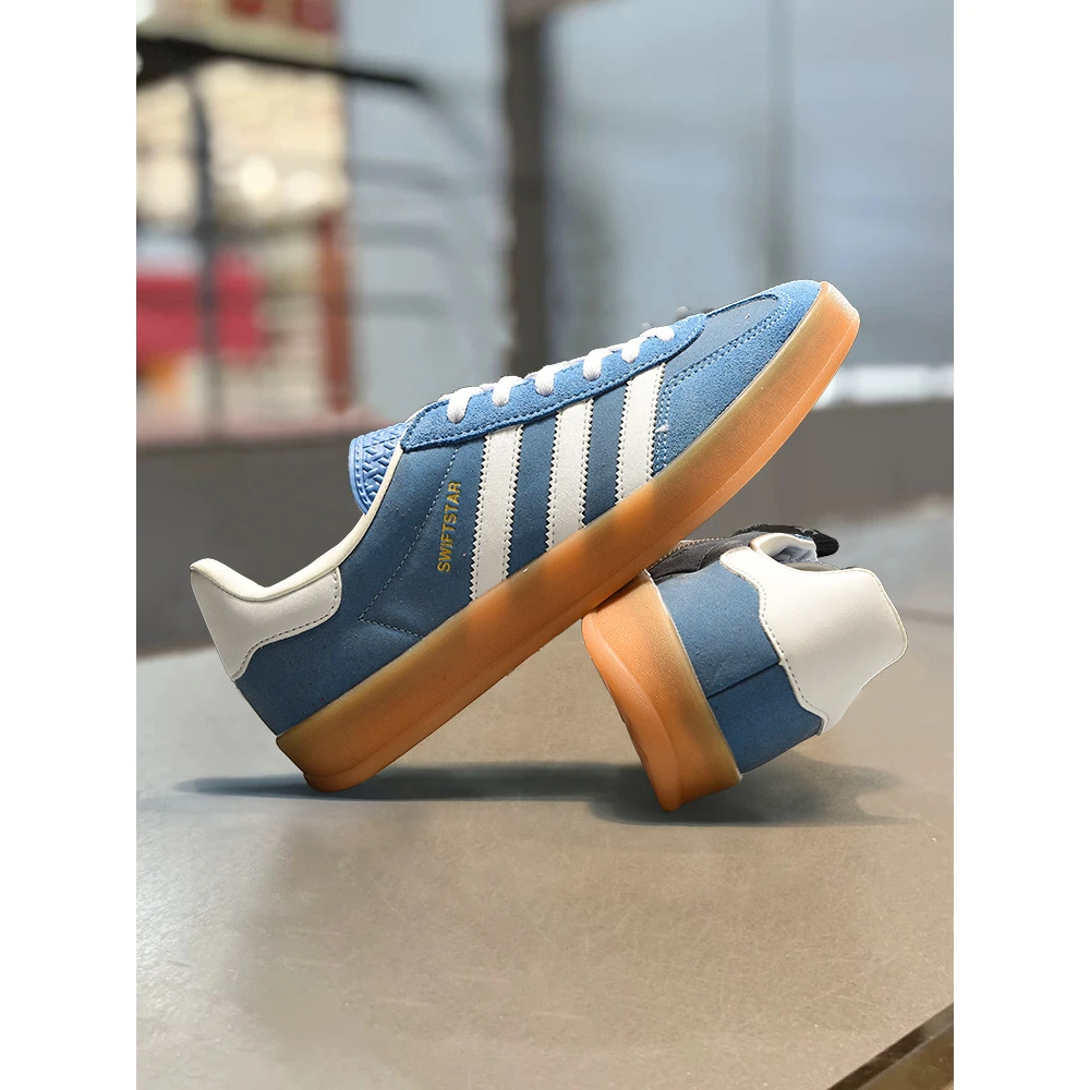 2025年新款复古德训鞋情侣百搭阿甘鞋女经典三条杠休闲板鞋男