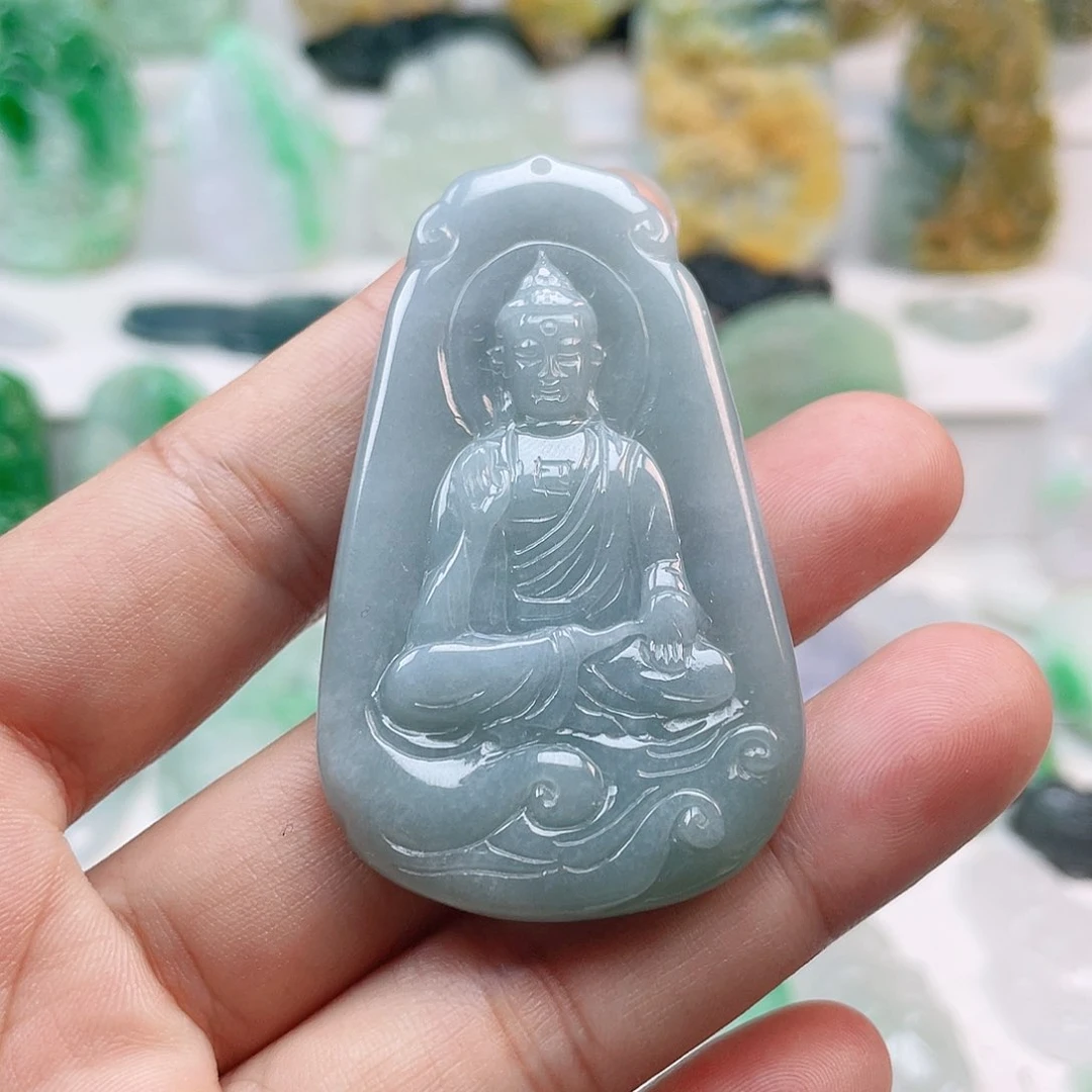 翡翠颈饰未镶嵌阿弥陀佛