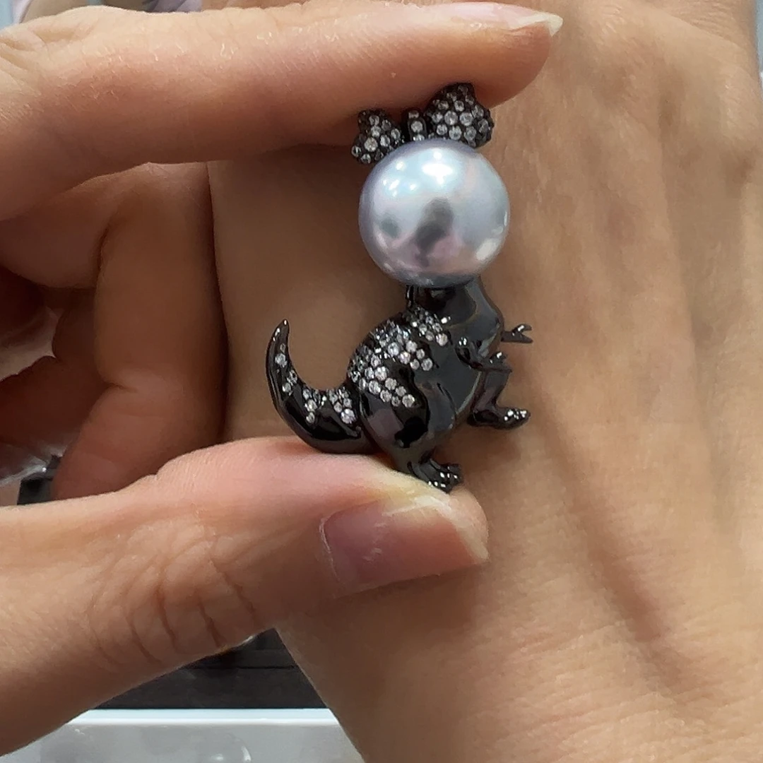 海水珍珠颈饰银S925镶嵌