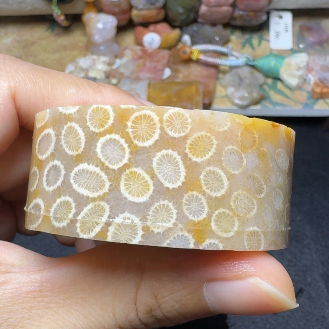 硅化玉柠檬片，干净又清晰未镶嵌