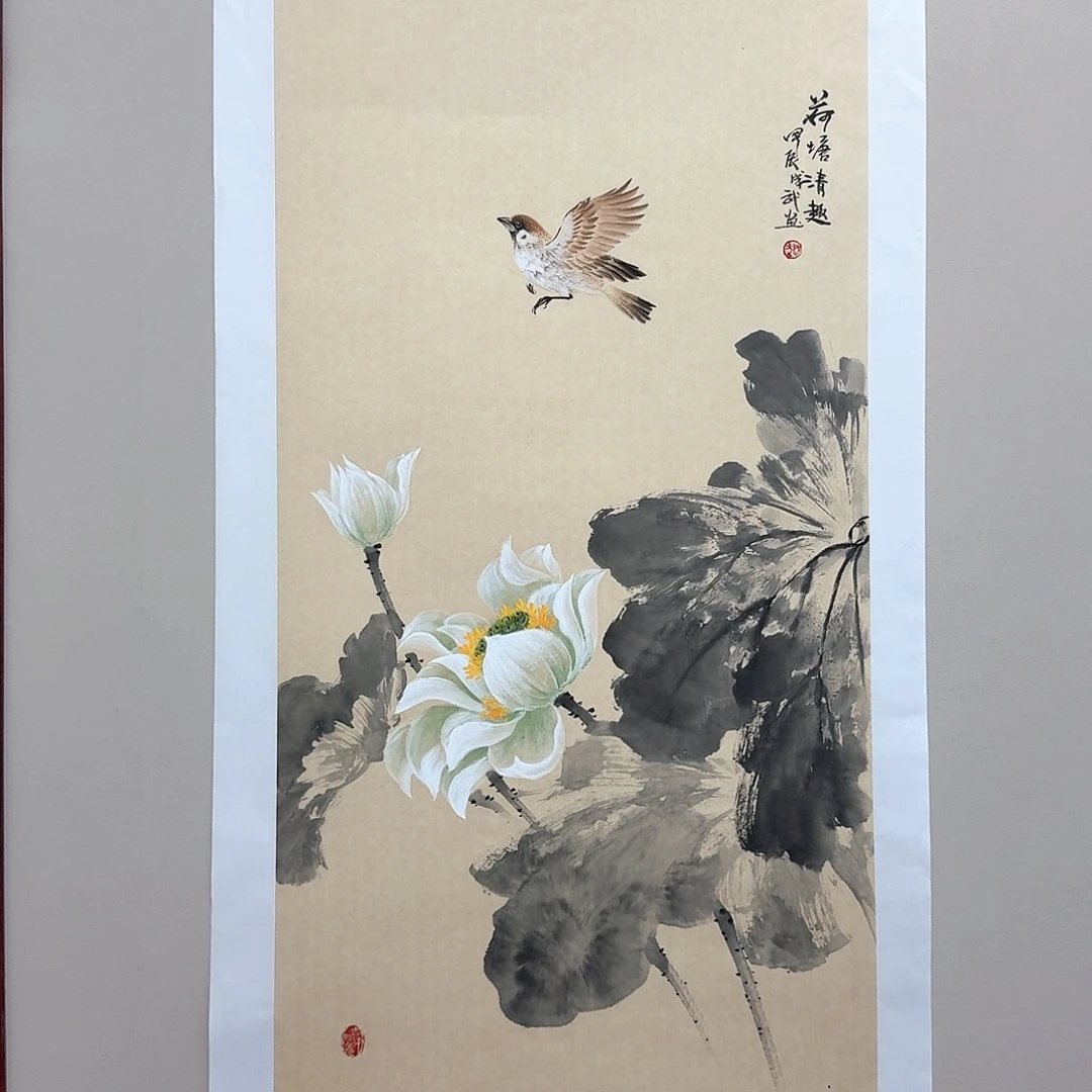 国画【直播福利】宋成武荷花精品 终身保真