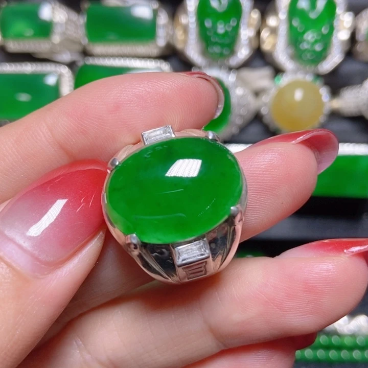 颈饰银S925镶嵌翡翠翡翠