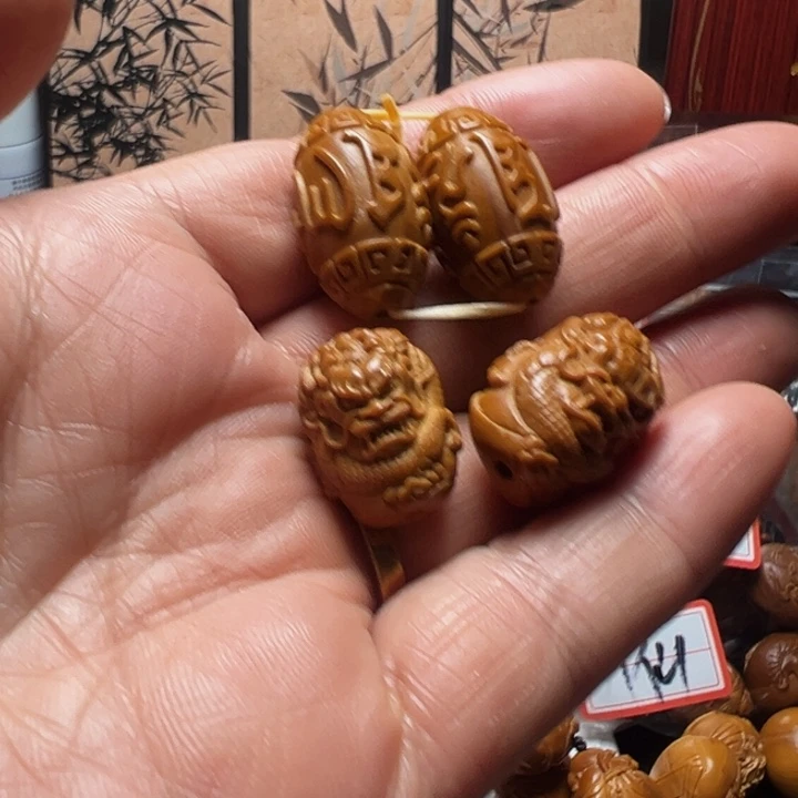 手串/手链橄榄核六字真➕龙三通