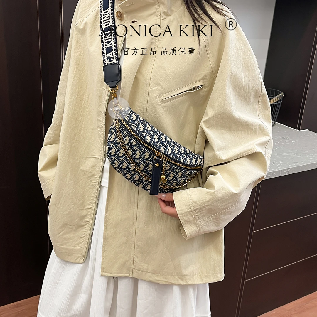 MONICA KIKI/莫妮卡奇奇复古轻奢高级质感单肩斜挎包2186