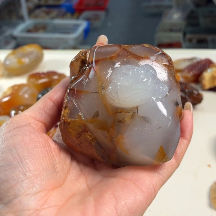 玛瑙/玉髓吊坠(不含链)未镶嵌
