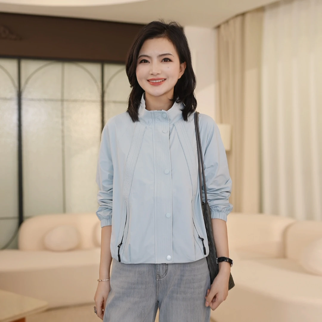 枫竺高端女装阿楠anan户外风工装机能立领休闲夹克外套女秋天穿搭