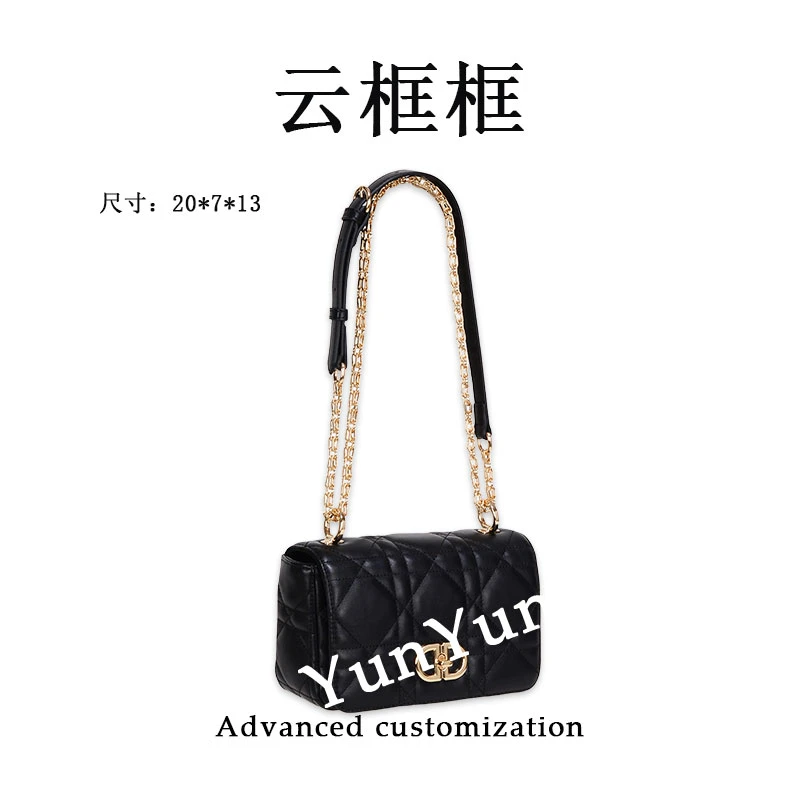 【云云甄选】GQ-7981-黑色-轻奢时尚女士新款单肩斜挎包