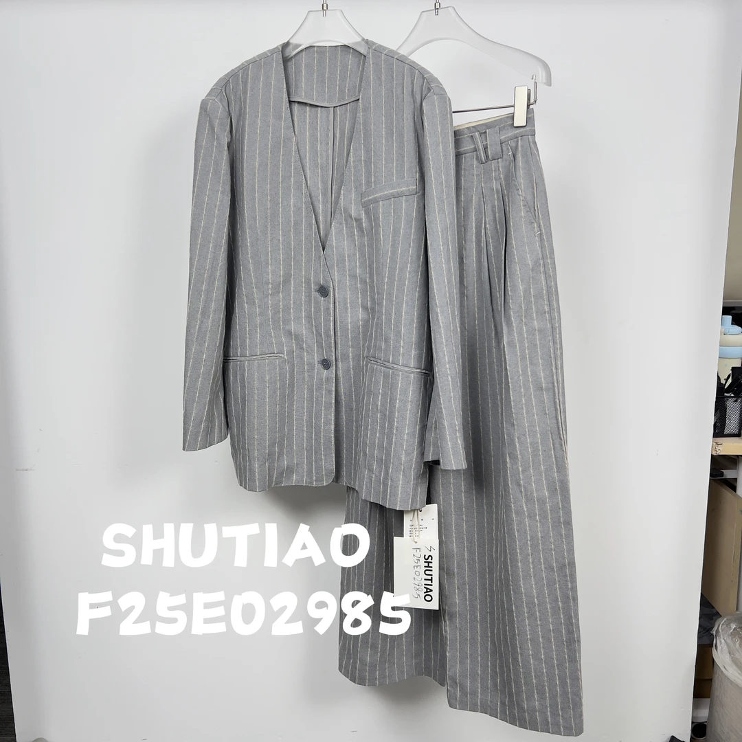 【SHUTIAO】2025夏季：新款小众设计款套装F25E02985