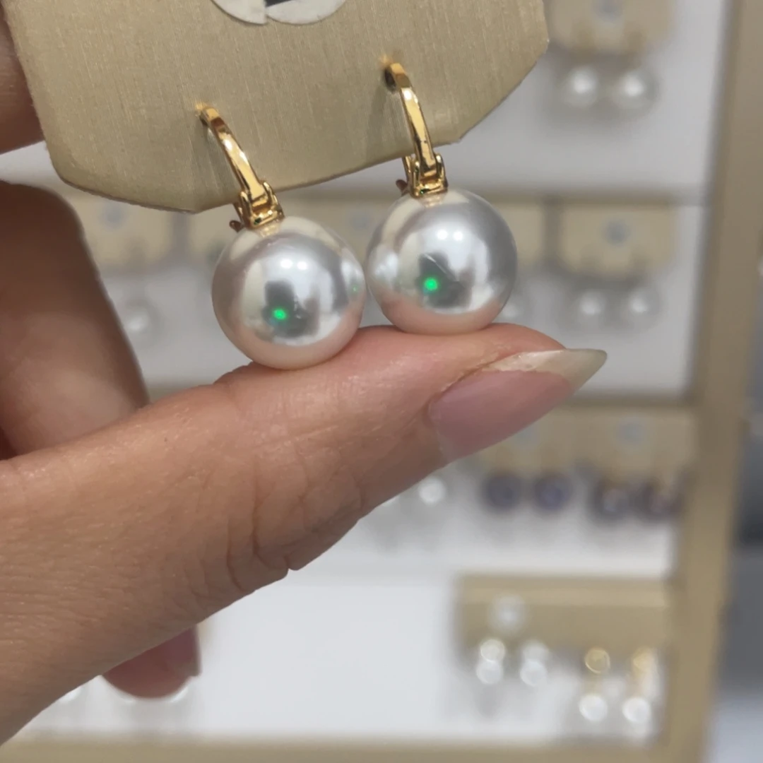 耳饰淡水珍珠银S925镶嵌