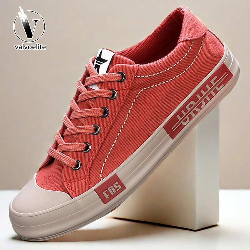VALVOELITE布鞋男款新款休闲鞋男韩版帆布鞋透气男款户外透气板鞋