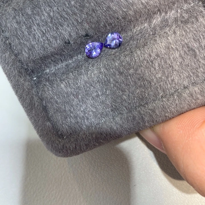 坦桑石裸石未镶嵌4*51️⃣对