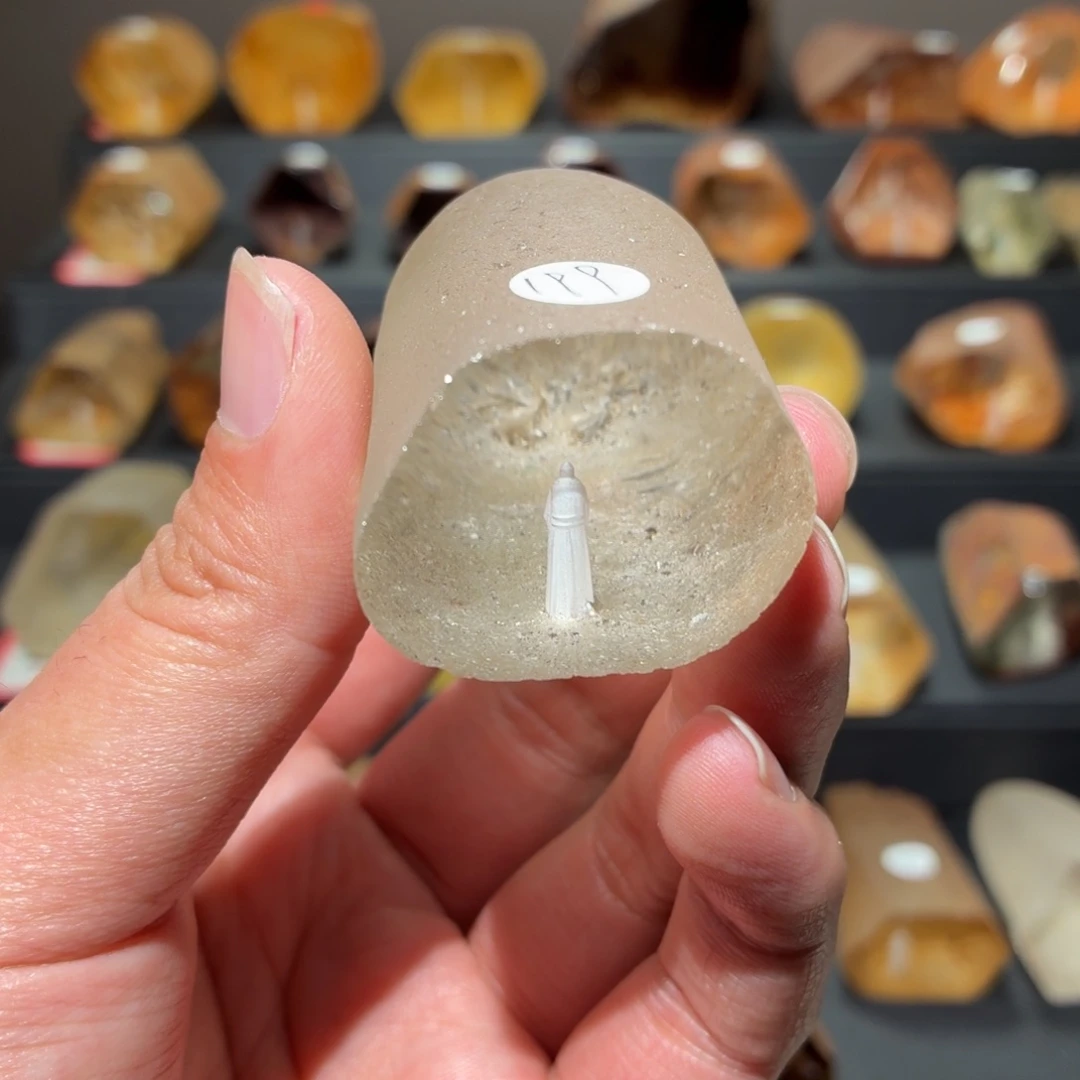 菱***角未镶嵌珠宝半成品水晶