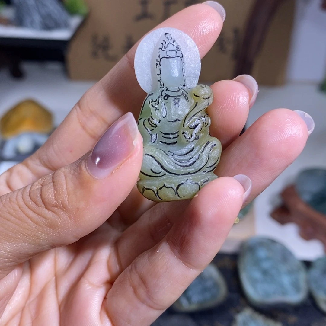 八***蟹未镶嵌定制翡翠缅甸天然A货翡翠