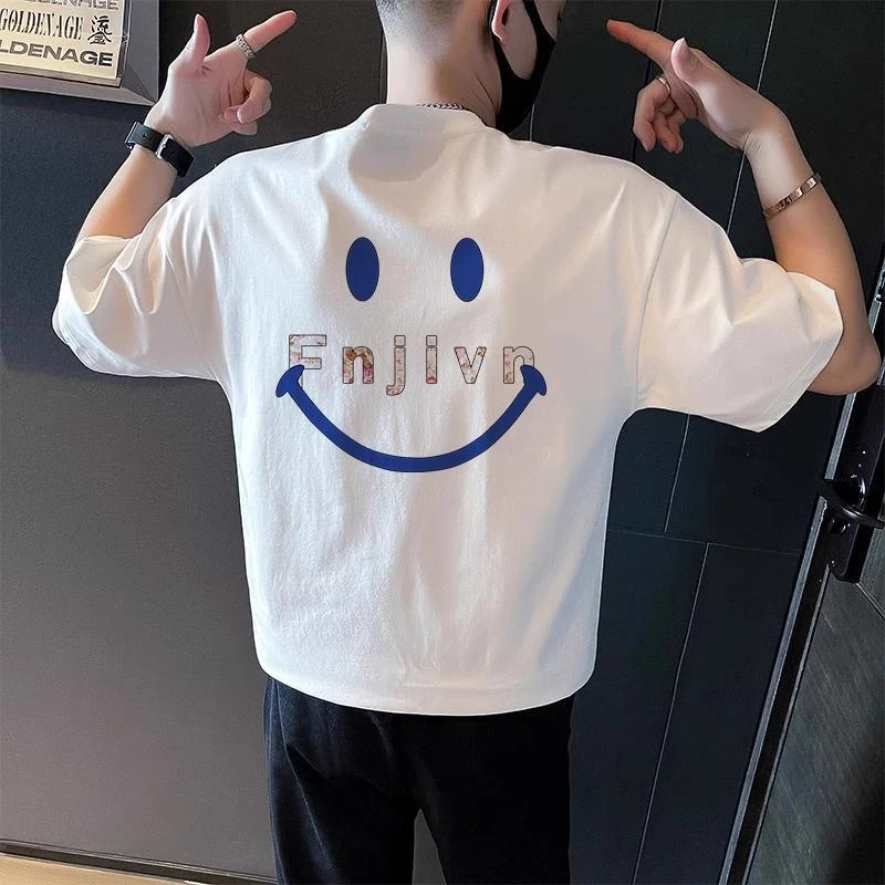 仓石一树潮牌高级感印花短袖T恤男夏季新款宽松休闲圆领半袖上衣