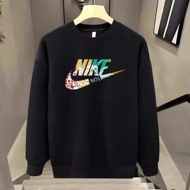 【三折专区】官方正版新款男士长袖圆领加绒秋冬上衣卫衣休闲打底