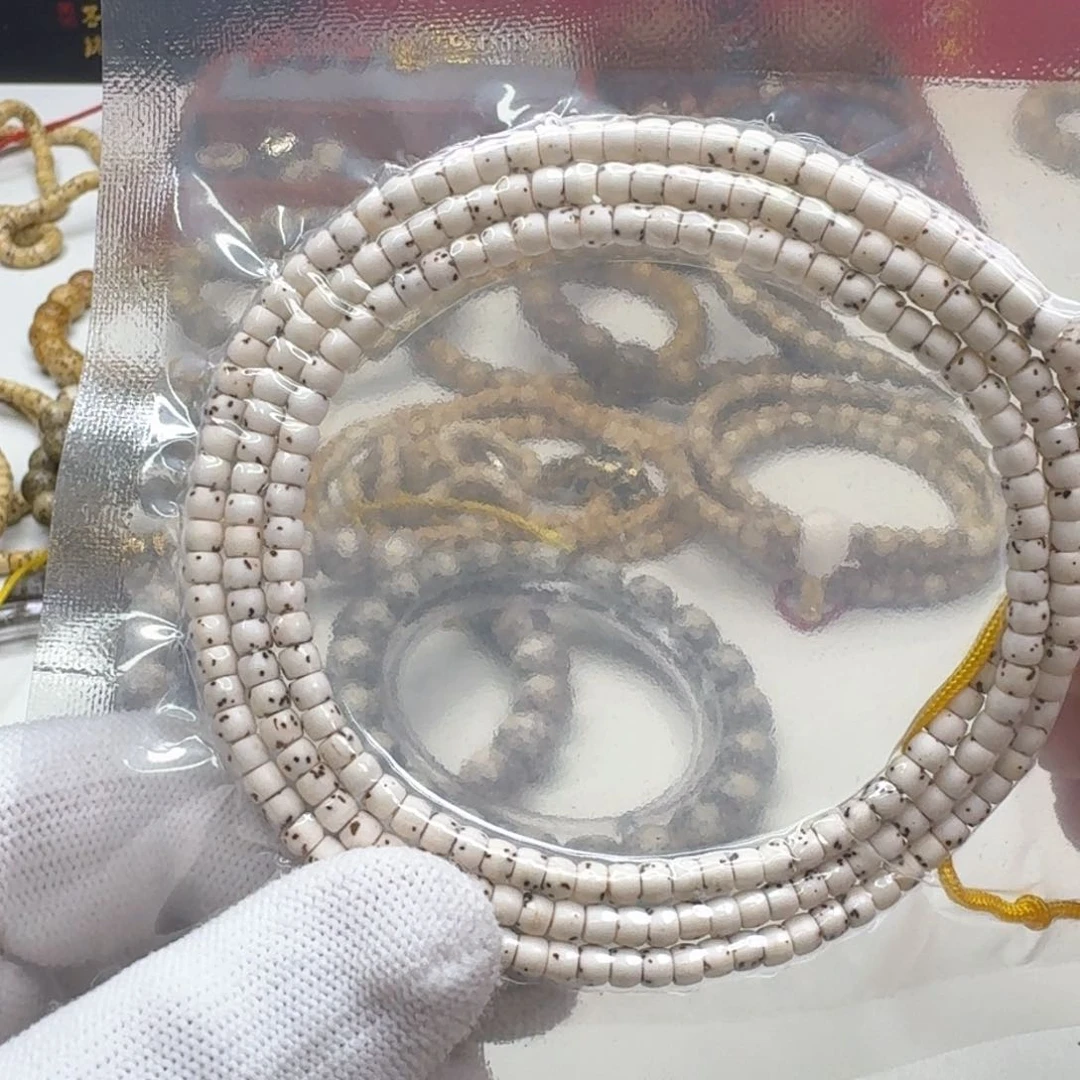 星月菩提手串42梵天白星月半壁4左右108
