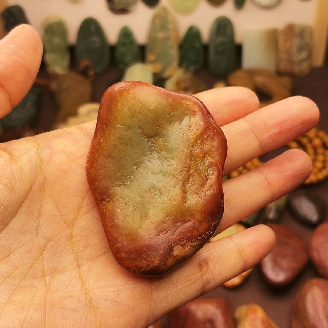 岫岩河磨玉（透闪石质玉）未镶嵌颈饰