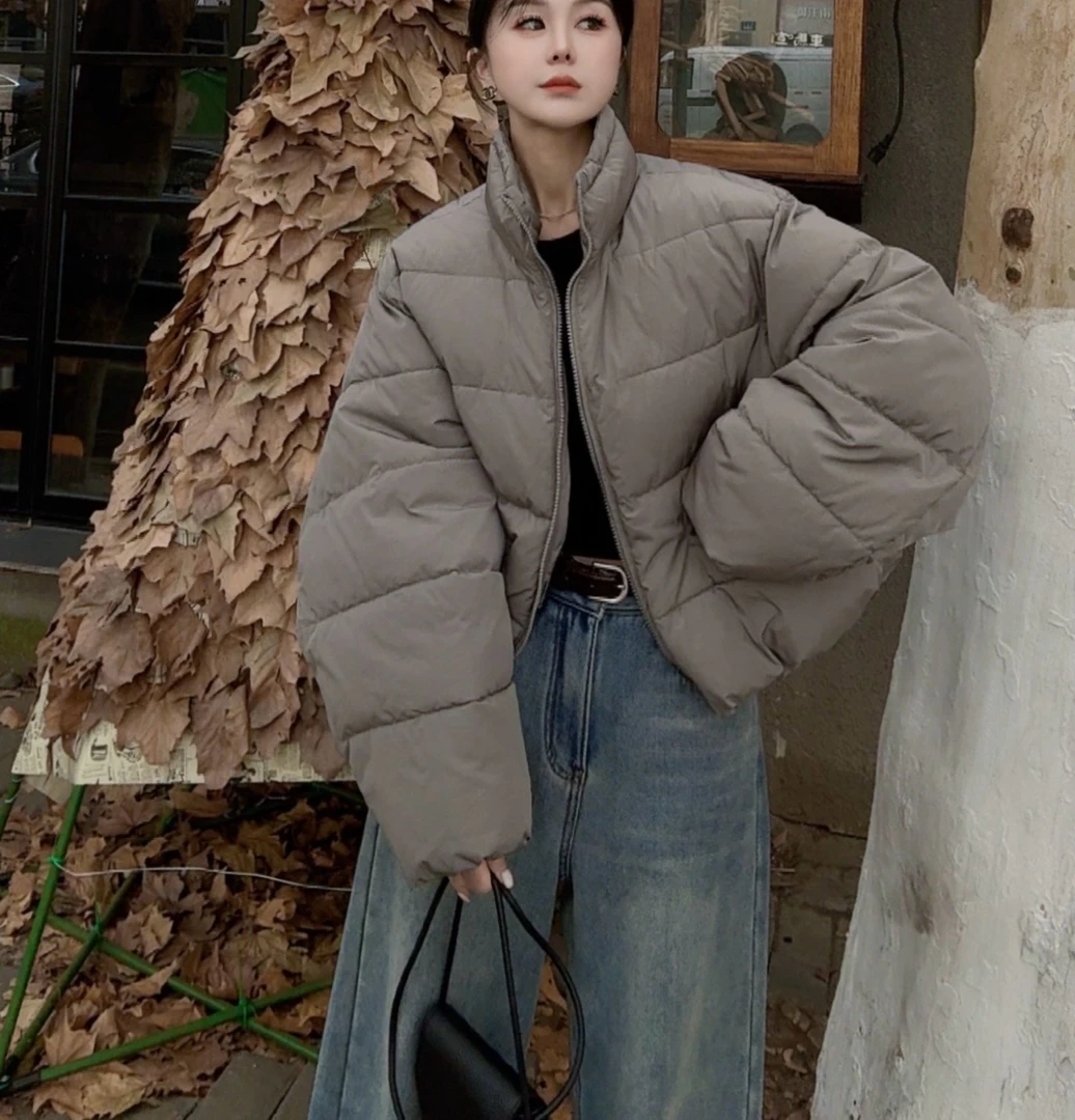 【丹麦暖冬】冬季新款立领肯豆风加厚保暖羊毛棉面包服短款小外套