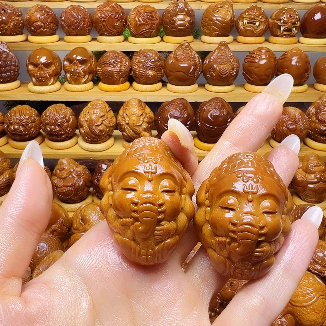 妖***妖橄榄核手串/手链象神宝宝一对