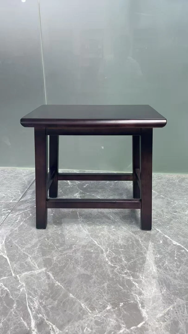 蝴蝶凳胡桃木凳子新中式餐椅家用小凳禅意胡桃色餐凳办公轻奢餐厅