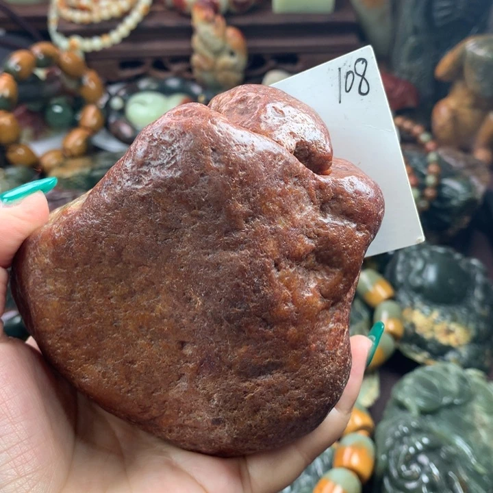 岫岩河磨玉（透闪石质玉）把件未镶嵌